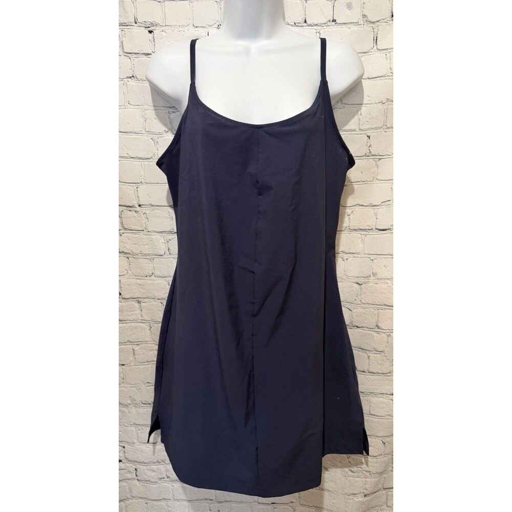 Columbia Women's Pleasant Creek Stretch Dress OmniShade Shield Blue Medium
